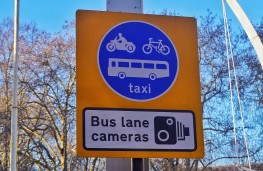 Bus lane sign
